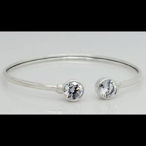 Bracelet. Silpada Cubic Zirconia Flexible Cuff